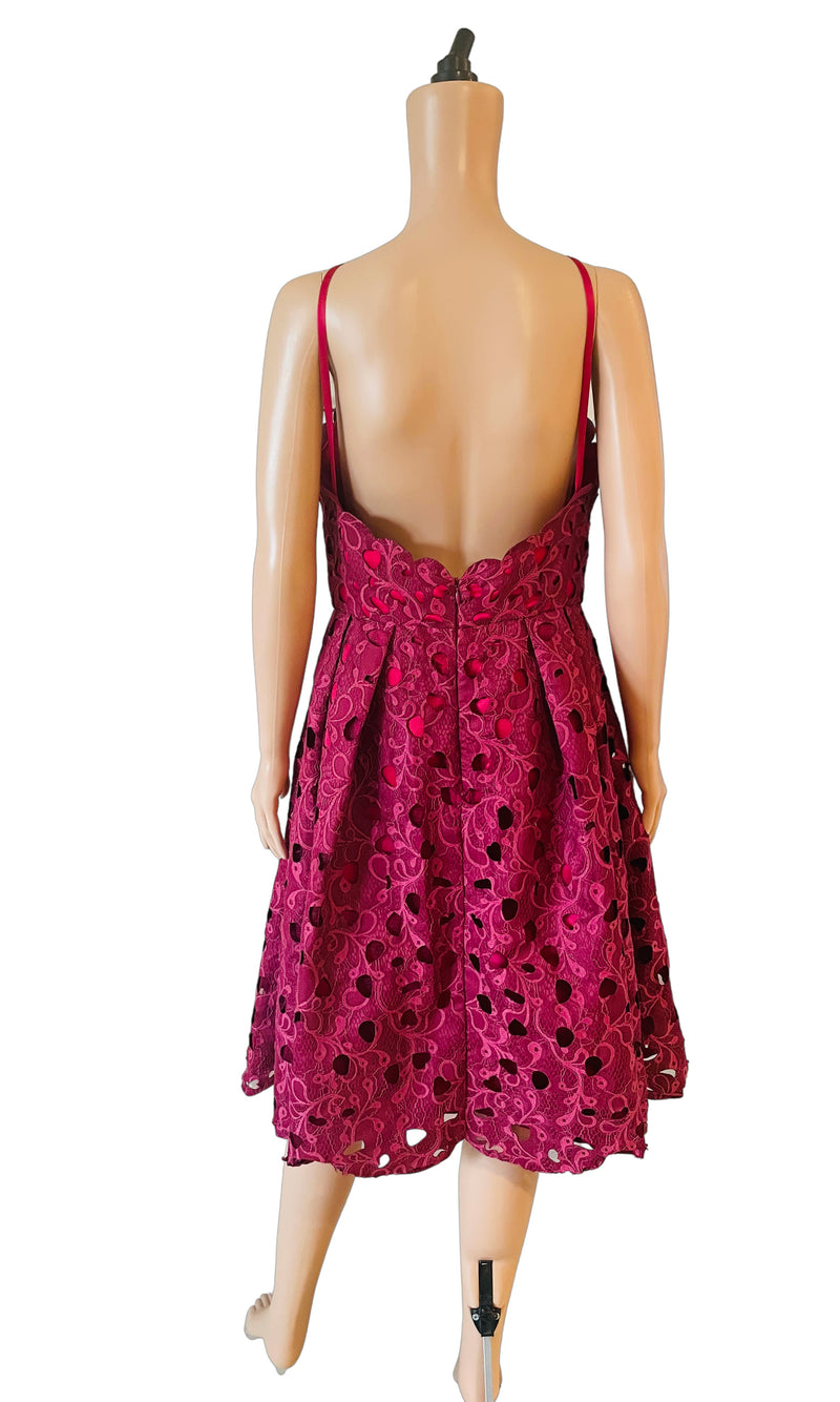 rent dress in cherry red