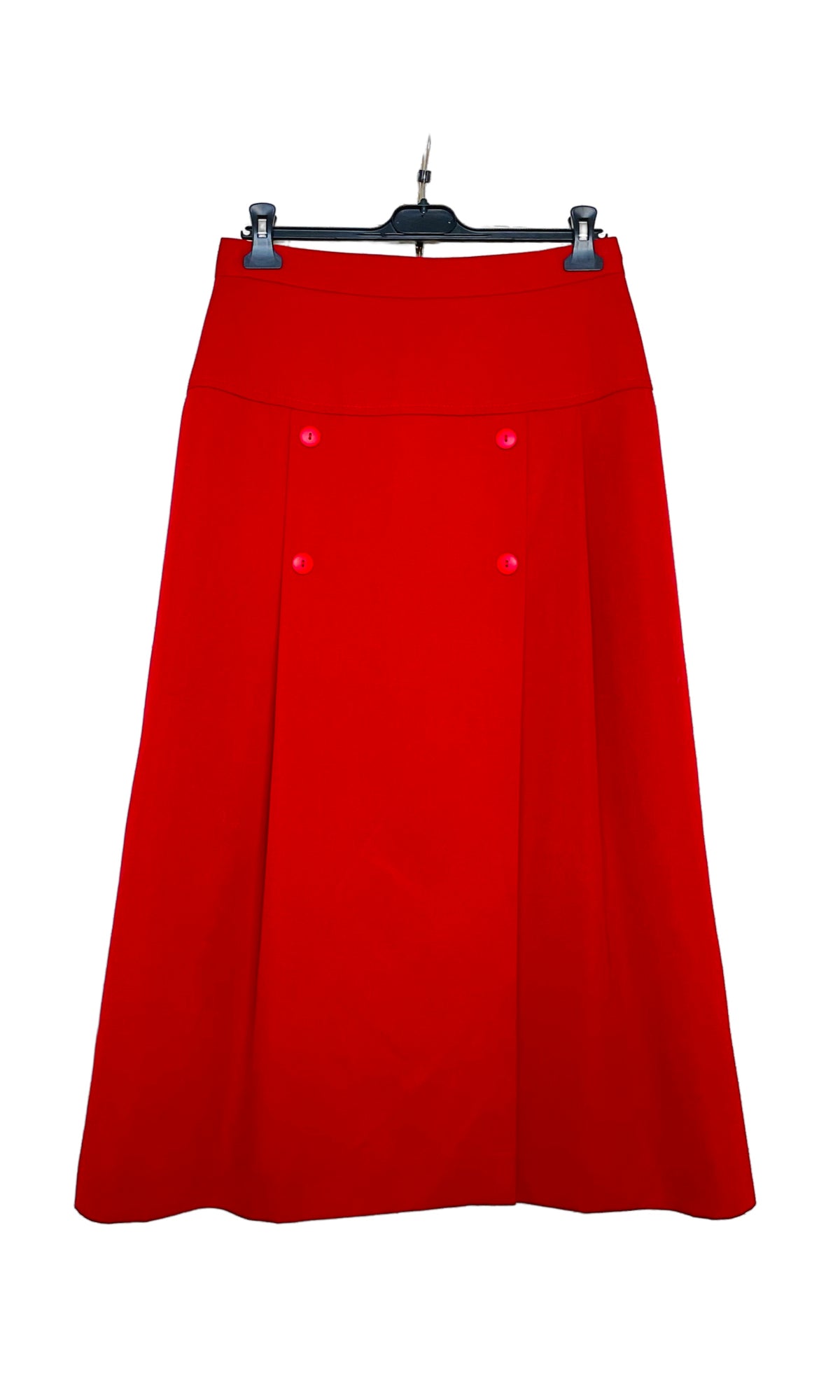 Vintage Red Midi Skirt