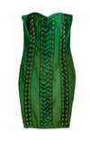 Rent green bandage dressRent rayon bandage green dress