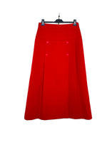 Rent red vintage midi skirt