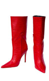Rent red stiletto boots