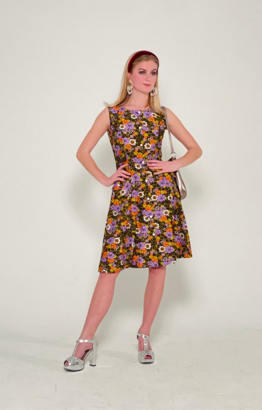 Vintage 1970s Floral Summer Dress